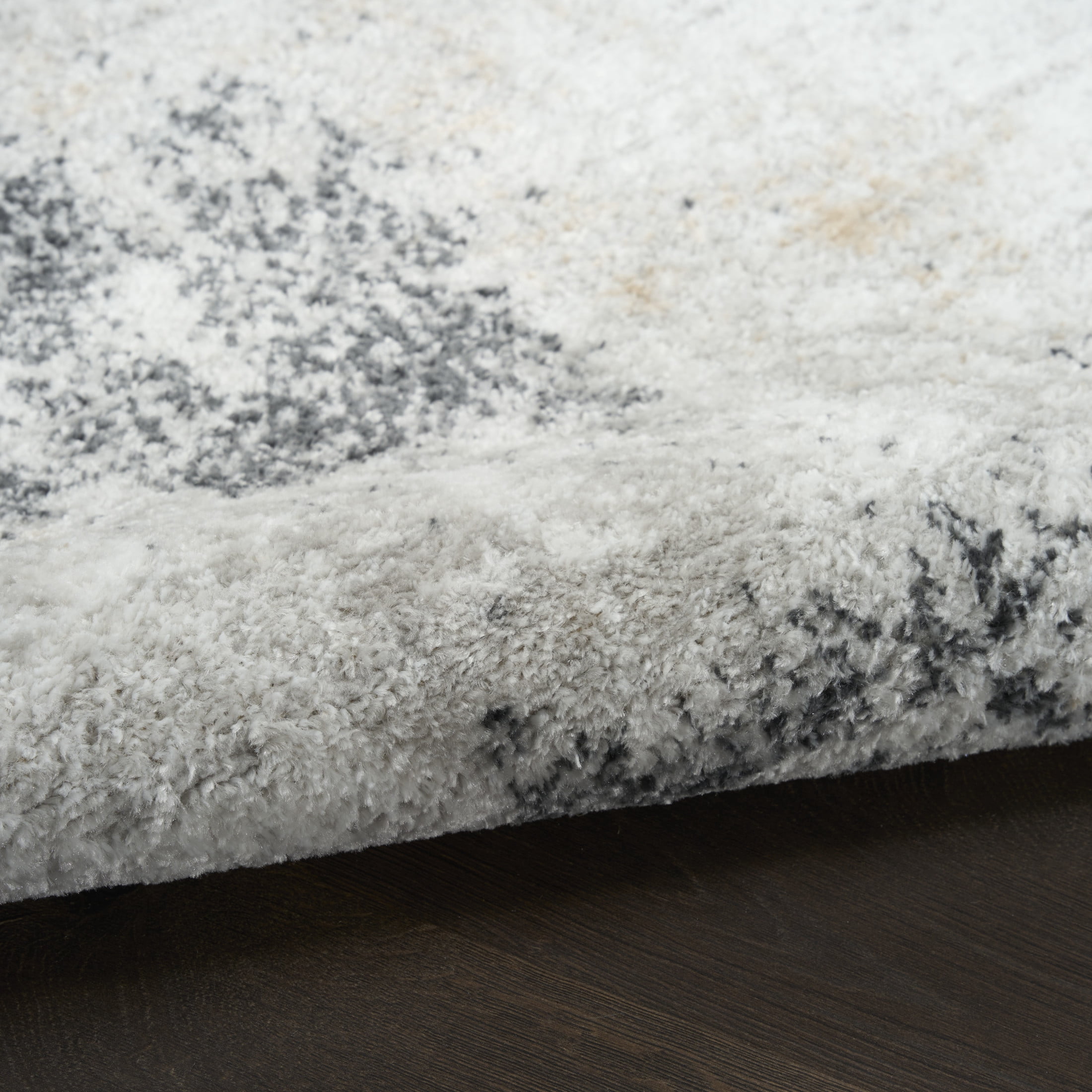 Nourison Dekor 7'10" x 9'10" Grey Charcoal Modern Indoor Rug