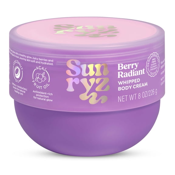 Sunryz Berry Radiant Body Cream, 8 oz.