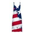 thumbnail image 4 of OAVQHLG3B Womens Dresses Sun Dresses Women Summer Casual 4th of July Outfits American flag s Summer Casual Beach Sleeveless Suspenders Printing Dress, 4 of 5