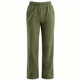 thumbnail image 6 of VBVC Women's Straight Leg Sweatpants , Soft Stretchy Lounge Trousers For Women , Ladies' Y2K Casual Active Pants with Pockets, S-2XL, 6 of 7