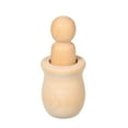 thumbnail image 4 of 10 Unids People Nesting Set Muñecas Peg de Madera Artes Inacabadas Pintura DIY Mancha Kid's Part Meterk Marioneta, 4 of 7
