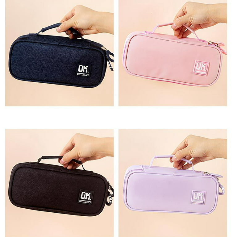 Fabric Pen Case. Waxed Canvas Pencil Pouch For Girls, Pencil Case Boys. Pen  Pouch. Zipper Personalized Gift - Yahoo Shopping