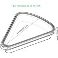 thumbnail image 3 of KEVJES Reusable Silicone Leftover Pizza Slice Storage Container with Air-tight Lids-BPA Free,Fits Single Slice up to 16\u201d,Save Space,Refrigerator organizer (4 Red), 3 of 8