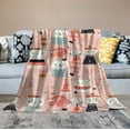 thumbnail image 2 of HENGT Blanket Christmas Snowman Pink Color Xmas for Boy Girl Newborn Toddler Infant Nursery Throw Blankets Double Layer Comfy Soft Plush Stroller Crib Quilt, 2 of 6