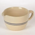 thumbnail image 3 of Martinez Pottery Heritage Blue Stripe Stoneware Batter Bowl, Handmade, 3 Cup, 3 of 6