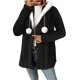 thumbnail image 5 of AUNVITO Women's Fleece Hooded Jacket Long Sleeve Faux Fur Trim Casual Warm Winter Coat, 5 of 8