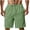 Green, variant on Mens Shorts Polyester Lightweight Summer Beach Walk Short Pants with Pockets Drawstring Elastic Waist Sweat Shorts, Brown L