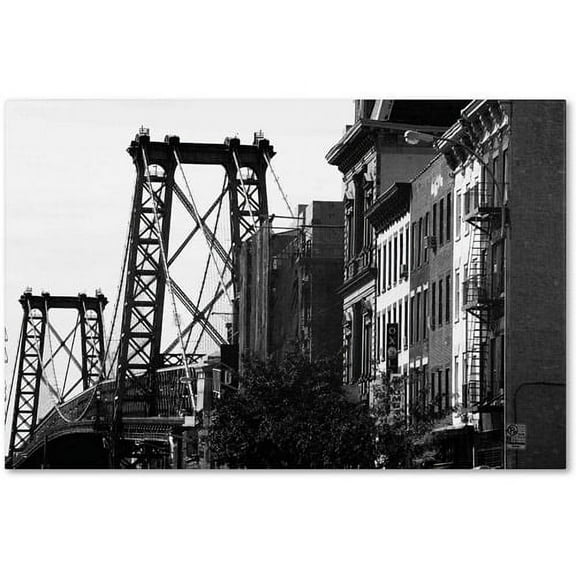 Trademark Fine Art Yale Gurney Williamsburg Bridge Canvas Wall Art - 12x19