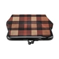 thumbnail image 3 of Lady Leather Wallet Zero 4.13 X 4.52 In Three-Dimensional Buckle Design Small Portable Easy Opening And Closing Rosybrown Buffalo Plaid Check Tartan Scotland_2, 3 of 5