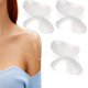thumbnail image 1 of Almohadillas de silicona para hombros, 6 piezas, almohadillas adhesivas para realzar los hombros, para mujeres, hombres, trajes, chaquetas, ropa, blusas, camisetas, reutilizables y transpirables, 1 of 5