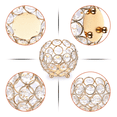 thumbnail image 3 of "4 Candelabros Portavelas Fiesta Boda Candelabro De Cristal Belug Dorado ", 3 of 5