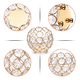 thumbnail image 3 of "4 Candelabros Portavelas Fiesta Boda Candelabro De Cristal Lab.G Dorado ", 3 of 5