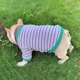 thumbnail image 4 of Dog Puppy Shirt, Fashion Casual Striped Round Neck Cute Elephant Pattern Soft Skin-friendly Cotton Sweatshirt Pet Clothes Costume for Small Medium Large Dog Daily Wear, 4 of 8