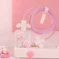 thumbnail image 1 of Sanrio-funda protectora para teléfono móvil, carcasa con Cable de datos antirrotura de Apple, cargador de 18/20W, cuerda de bobinado, regalo decorativo de Hello Kitty, 1 of 4