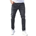 thumbnail image 4 of Bpyeka Men's Casual Stretch Skinny Jeans, Button & Zipper Fly Slim-Fit Jogger Denim Pants with Pockets, 4 of 6