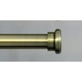 thumbnail image 2 of Urbanest Adjustable Single Curtain Rod Set Forged Iron Button Finials – 3/4-Inch Diameter, With Antique Brass Rod, 84–120 Inches, 2 of 2