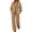 Camel, variant on HAJWOH Women Oversized Sweatsuits 2 Piece Set Zip Up Causal Hooded Sweatshirts and Sweatpants Fall Winter Vacation Travel Matching Sets Plus Size Fashion Clothing