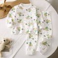 thumbnail image 2 of masbird Toddler Boys Girls Planet Pajamas Dinosaur Cotton Kids Truck 2 Piece Train Kids Pjs Fall Winter Sleepwear Clothes Set 6-24 Months 2 3 4 5 6 7 8 9 T Children(White,11-12 Y), 2 of 5