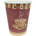 thumbnail image 3 of VeZee 10 Oz Disposable Heaven Poly Paper Durable Hot Cup with White Hinged Tab Lids For Hot/Cold Drink, Coffee Cups, Tea, Cocoa, Travel, Hot Chocolate, Chai, Latte & Hot Soup|200CT, 3 of 6