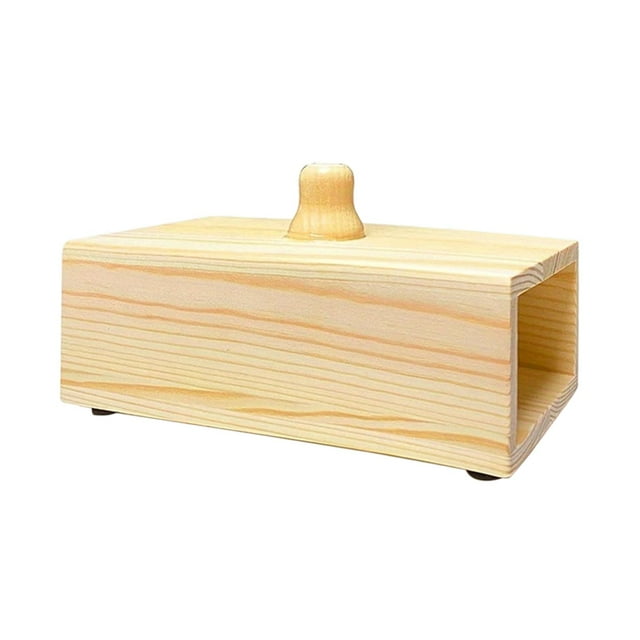 Caja de resonancia de diapasón de madera para meditación, compacta, profesional, resistente, portátil, instrumento de relajación.