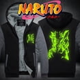 thumbnail image 2 of Akatsuki Naruto Luminous Sweatshirts Hoodies Fleece Oversized Hooded Thick Uchiha Sasuke Jacket Men Personality Outerwear CoatL Gao Jinjia LED, 2 of 2