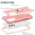 thumbnail image 5 of SaniMore for Samsung Galaxy A53 5G Magnetic Case, Rugged PC & TPU Bumpers with Car Mount & Ring Kickstand Heavy Duty Full Body Protective Case for Samsung A53 5G Women Men, Rosegold, 5 of 8