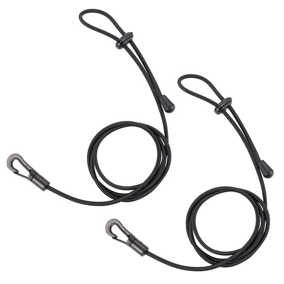 2Pcs Rod Adjustable Canoe Paddle Lanyard Strap with Hook for Kayaking Securing Canoe Surfing Cycling