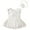 White, variant on Wxirdiow Toddler Rompers Girl Baby Girl Clothes Newborn Romper Dress Infant Lace Ruffle Sleeveless Summer Outfits with Headband Pink Size,6-12 Months