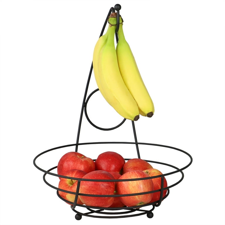 Modern Fruit Etagere // Metal // Black // Fruit Bowls & Banana