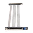 thumbnail image 1 of Cable Elevador PCIe 5.0 16x, Extensión De Tarjeta Gráfica GPU Gen 5 Flexible, Admite RTX4090 5090, RX8900, RX7900XTX, Protección De EMI Robusta, Diseño Ultra Flexible,, 1 of 7