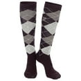 thumbnail image 3 of Horze Unisex Holly Argyle Socks - Size:10 1/2-14 Color:Dark Brown, 3 of 3