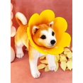 thumbnail image 1 of 1pc Yellow Pet Recovery Collar Sunflower Pattern Anti-Licking Sterilization Shame Circle Wholesale Dog Bite Protection Cover For Small And Medium Size, 1 of 5