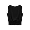thumbnail image 4 of Summer Tank Tops for Women Round Neck Sleeveless Casual T-Shirt Hem Tight Summer Fashion Shirt, 4 of 8