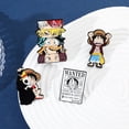 thumbnail image 3 of Juego de broches de una pieza de Anime Luffy Zoro Ace Going, Pin de dibujos animados, accesorios de mochila, emblema de ropa emparejado, regalos de joyería, 3 of 4