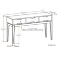 thumbnail image 5 of Harper Table Console de Sofa Moderne Mi-Siècle en Bois Franc Massif de 54 Pouces L, Brun Noyer, 5 of 5