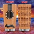 thumbnail image 5 of Acoustic Guitar Tumbler Cup with Lid 20oz - Stunning Detailed Guitar Image with Chord Chart on Back. 18/8 Kitchen Grade Stainless Steel, Double Wall Insulation, Dishwasher Safe, 5 of 6