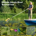 thumbnail image 6 of Costway Floating Weed Lake Rake Pond Weed Cutter with Foam Floats, Extended Handle & Rope, 6 of 11