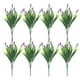 thumbnail image 1 of Flores artificiales, flores falsas, flores artificiales, juego de regalo para mujer, 8 piezas de flores artificiales de menta con planta verde realista y hojas puntiagudas, hierba de imitación de lava, 1 of 2