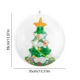 thumbnail image 3 of Thickened Transparent PVC Inflatable Christmas Ball Holiday Decoration for Indoor Outdoor Party Festival Garden Lawn Xmas Decor, 3 of 6