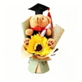 thumbnail image 2 of Girasol Oso de Peluche Ramo de Flores Regalo de Graduación para Celebraciones y Decoración de Fiestas, Materiales Suaves y Duraderos, Incluye 1 Pieza, 2 of 6