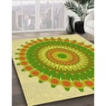 thumbnail image 2 of Ahgly Company Indoor Rectangle Patterned Slime Green Area Rugs, 2' x 4', 2 of 6