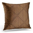 thumbnail image 1 of BOSDECO Brown Abstract Carved Pattern on Wood 3D Continuity Pillowcase Pillow Cover Cushion Case 20x20 inch, 1 of 1
