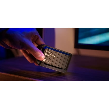 WD - D30 2TB Game Drive for PlayStation and Xbox External USB Type-C Portable SSD - Black
