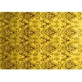 thumbnail image 1 of Ahgly Company Indoor Rectangle Abstract Yellow Contemporary Area Rugs, 8' x 12', 1 of 4