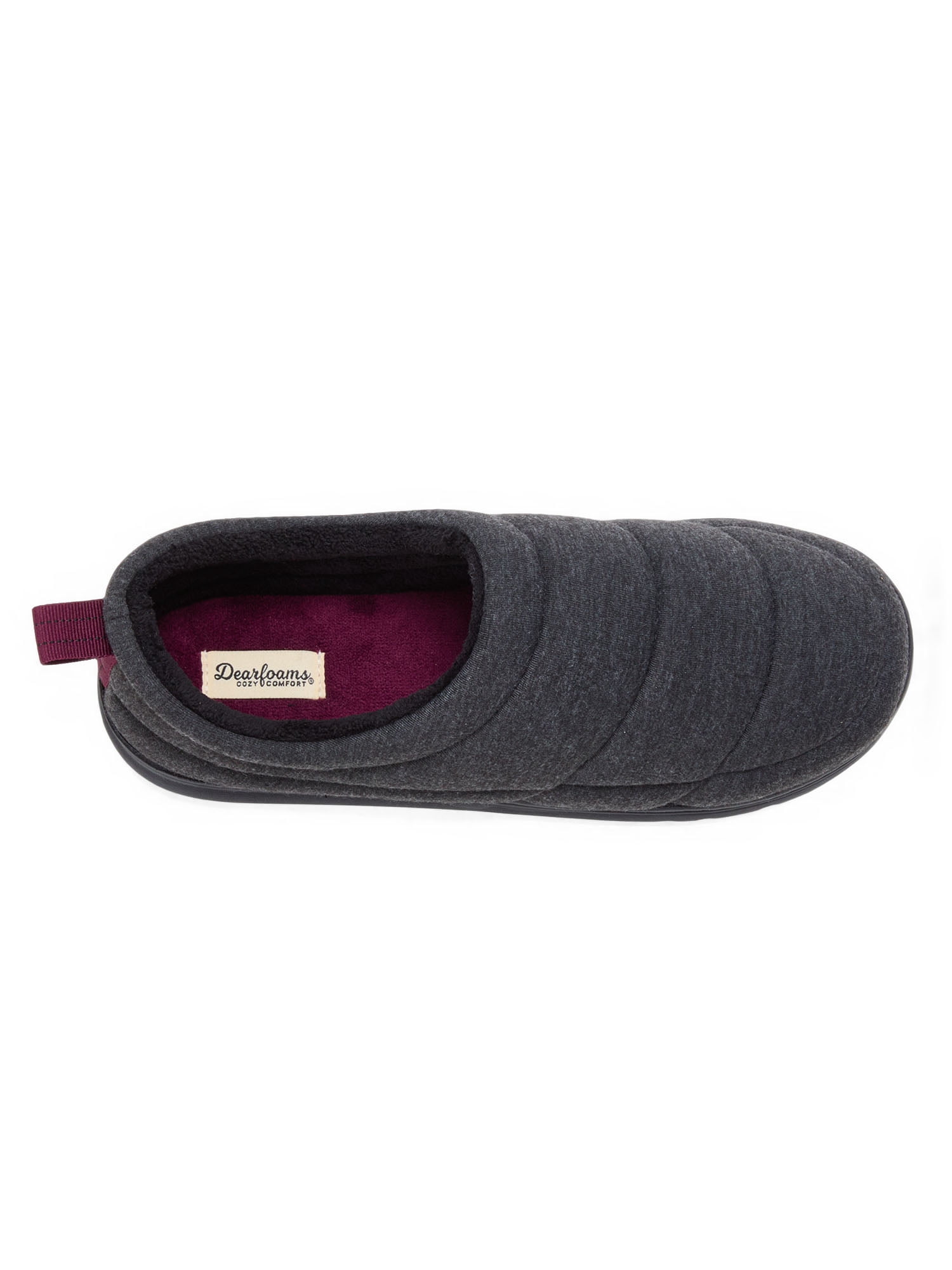 Dearfoams Cozy Comfort Men's Jersey Closeback Slippers