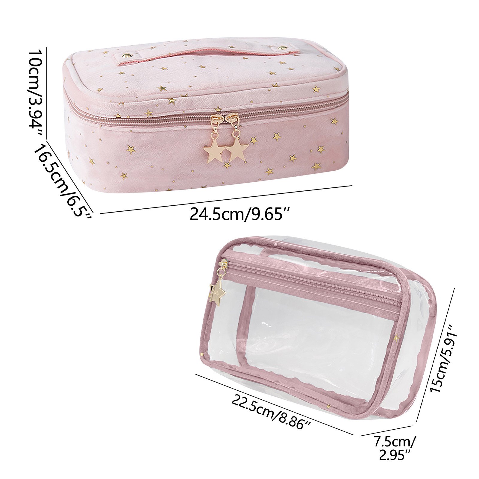 Trousse De Maquillage Voyage étanche - Multicolore, Polyester, Dimensions 25x10x17 Cm