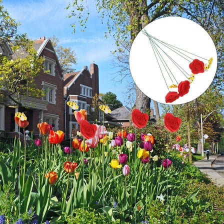 FOMIYES 1 Set Garden Bee Stakes Outdoor Yard Planter Stakes Flower Pot Decorative Resin Craft Stakes