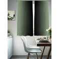 thumbnail image 4 of Sage Green Black Ombre Sheer Curtains 63 Inch Length 2 Panels Set for Living Room/Bedroom, Gradient Contemporary Abstract Art Curtain Sheers Drapes Rod Pocket Curtains Window Treatment 52''x63''x2, 4 of 7