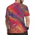 thumbnail image 3 of T Shirt For Men Gym T-Shirt For Man Marble Paint Splatter T-Shirts Harajuku Trippy Rainbow Print Sum, 3 of 7