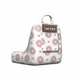 thumbnail image 2 of Donut Reading Pillow Cover, Pastel Colored Dessert Sweets Sprinkles and Hearts Valentine's Day Theme Print, Unstuffed Printed Bed Rest Case from Soft Fabric, Small, Pink and White, by Ambesonne, 2 of 4